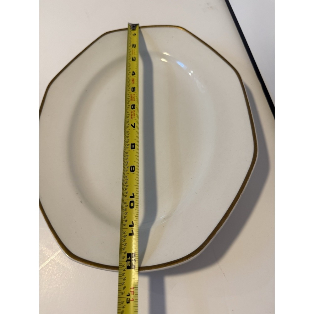 Rare WH Grindley Excelsior Antique Ironstone Octagonal Platters + Oval Bowl 1910 - Picture 12 of 16